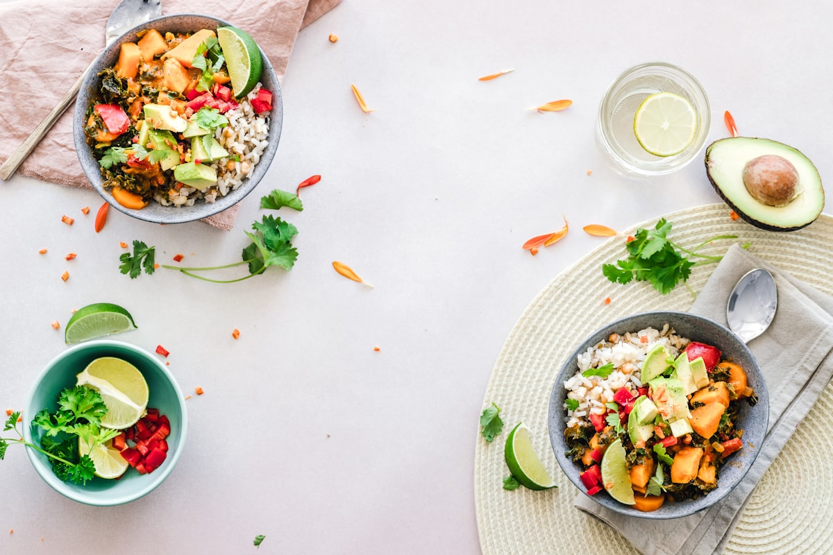 Healthy cooking with fresh ingredients and mindful meal preparation